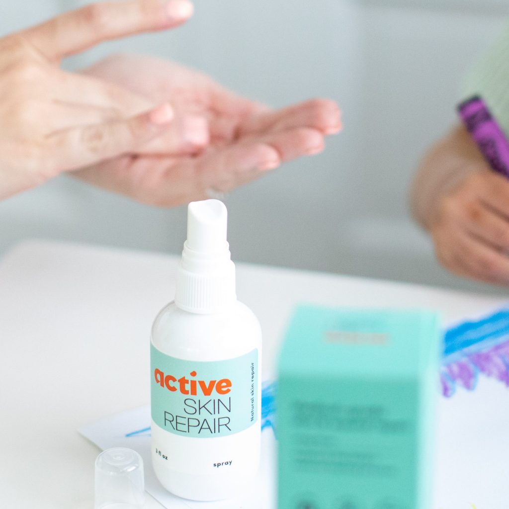 Active Skin Repair being used in a lifestyle setting